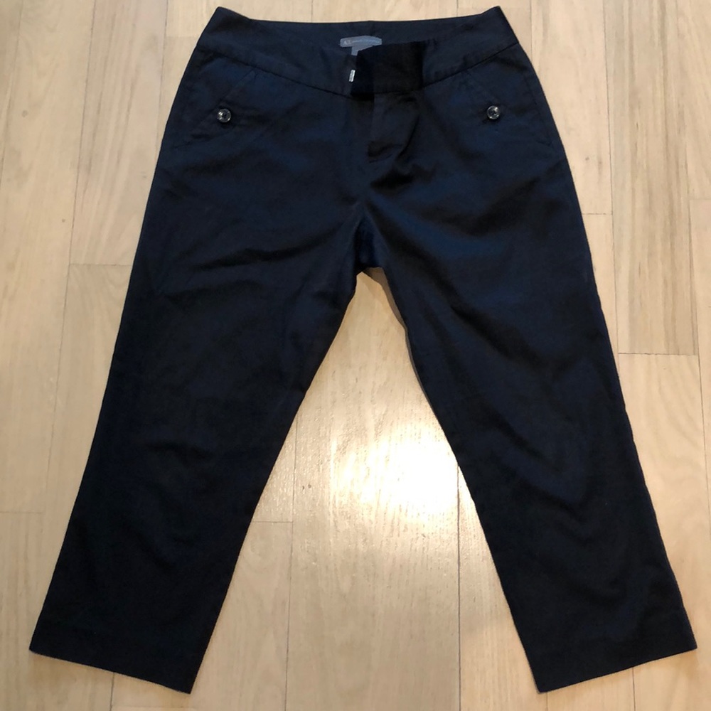 Black cropped Armani Exchange pants